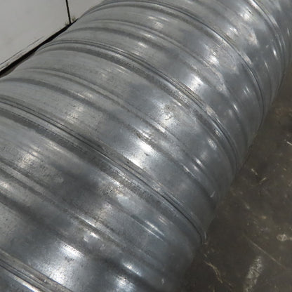 Softite 16" Spiral Lock Seam Duct Galvanized 26 Gage Corrugated Groove 9'6"