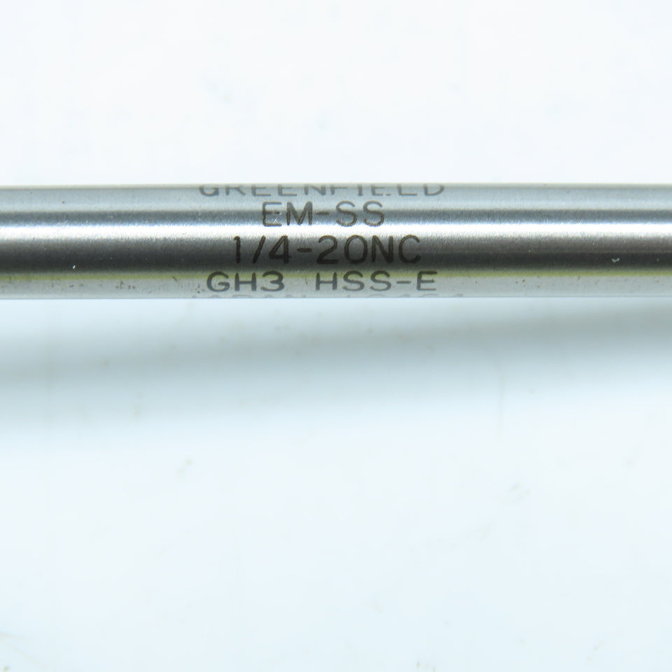 Greenfield 1/4"-20 Spiral Pointed Plug Tap 3F 6" OAL