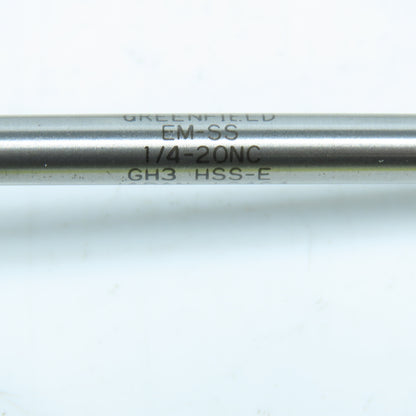 Greenfield 1/4"-20 Spiral Pointed Plug Tap 3F 6" OAL