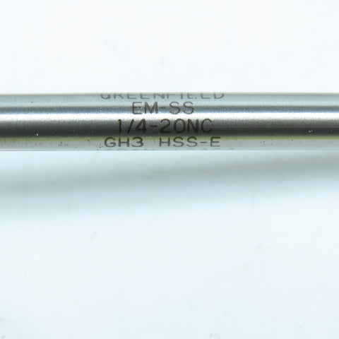Greenfield 1/4"-20 Spiral Pointed Plug Tap 3F 6" OAL