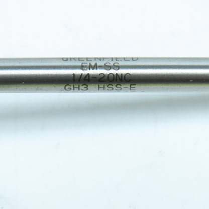 Greenfield 1/4"-20 Spiral Pointed Plug Tap 3F 6" OAL