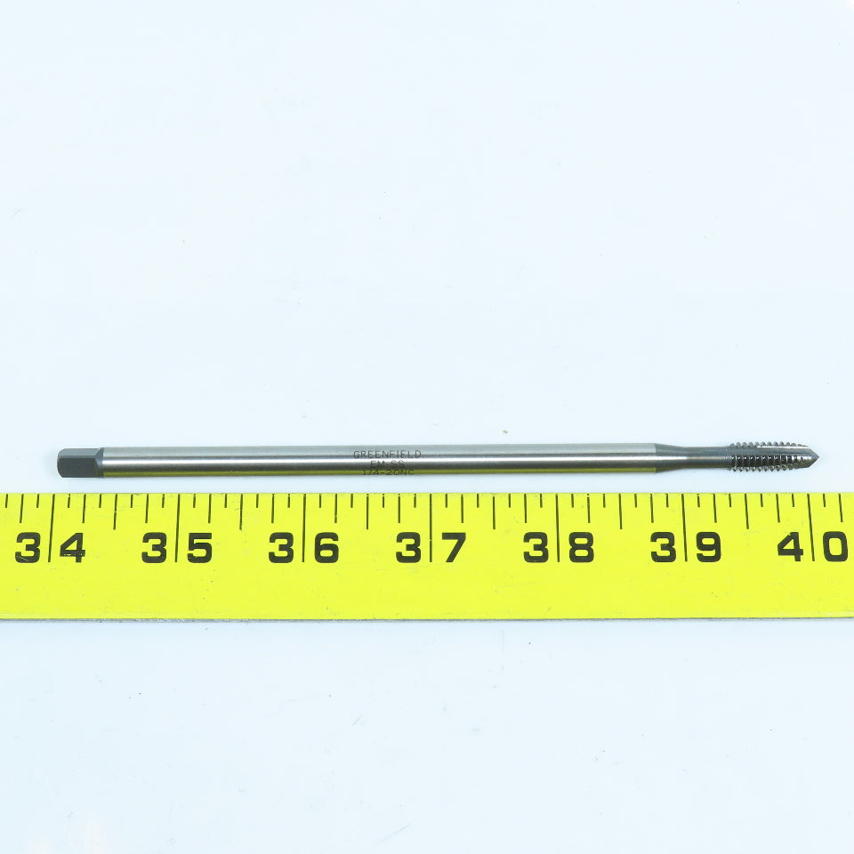 Greenfield 1/4"-20 Spiral Pointed Plug Tap 3F 6" OAL
