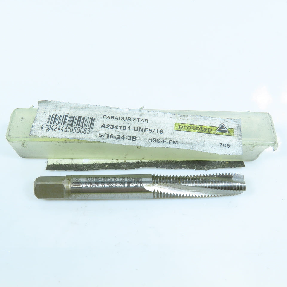Prototyp A234101-6UNF 5/16 Spiral Flute Bottoming Tap 5/16"-24 HSS-E-PM 3F