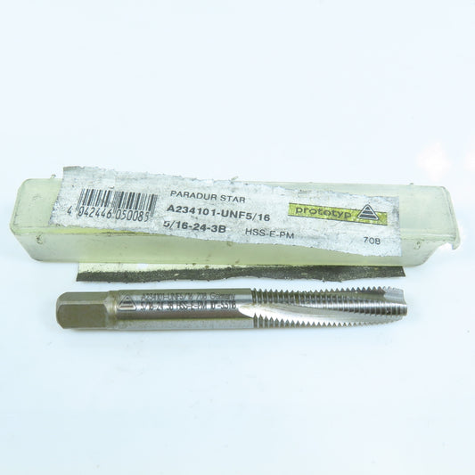 Prototyp A234101-6UNF 5/16 Spiral Flute Bottoming Tap 5/16"-24 HSS-E-PM 3F