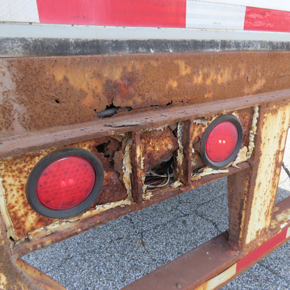 Wabash 1998 53' Tandem Axle Semi Trailer Van Storage 101"Wx110" Tall Needs Door