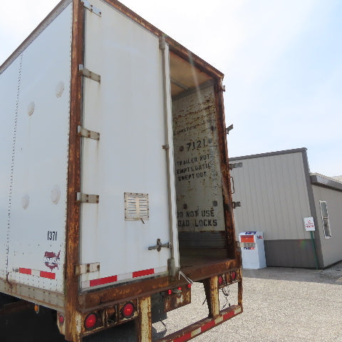 Wabash 1998 53' Tandem Axle Semi Trailer Van Storage 101"Wx110" Tall Needs Door