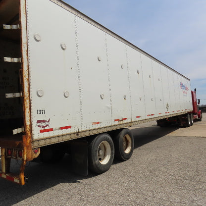 Wabash 1998 53' Tandem Axle Semi Trailer Van Storage 101"Wx110" Tall Needs Door