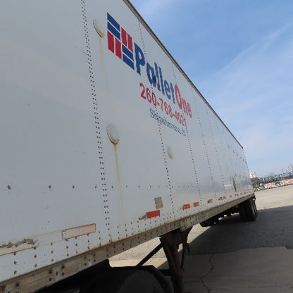 Wabash 1998 53' Tandem Axle Semi Trailer Van Storage 101"Wx110" Tall Needs Door