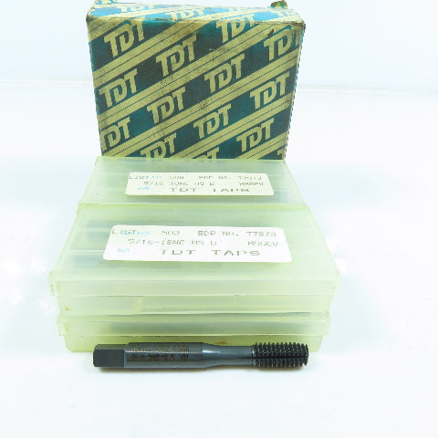 TDT 77873 5/16"-18 Thread Forming Roll Tap Bottoming Style 3 Groove Lot of 12