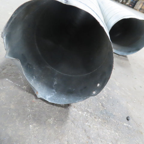 6" Spiral Lock Seam Spiral Duct Galvanized 9' And 7' Length 26 Gauge Lot Of 2