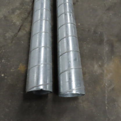 6" Spiral Lock Seam Spiral Duct Galvanized 9' And 7' Length 26 Gauge Lot Of 2
