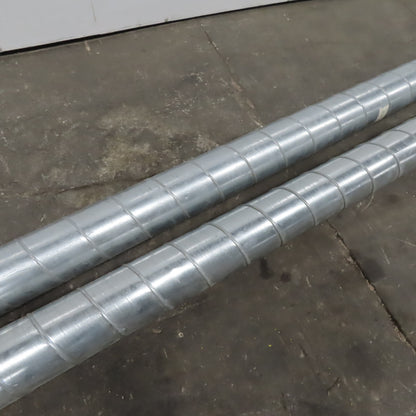 6" Spiral Lock Seam Spiral Duct Galvanized 9' And 7' Length 26 Gauge Lot Of 2