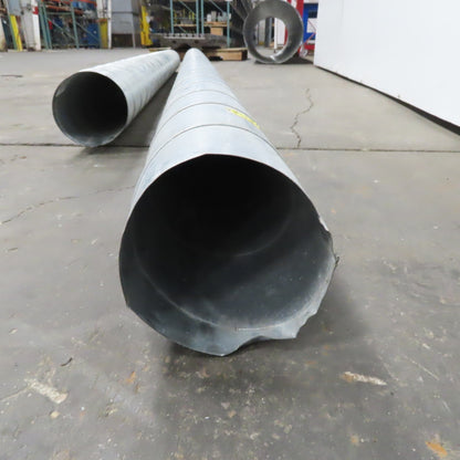 6" Spiral Lock Seam Spiral Duct Galvanized 9' And 7' Length 26 Gauge Lot Of 2