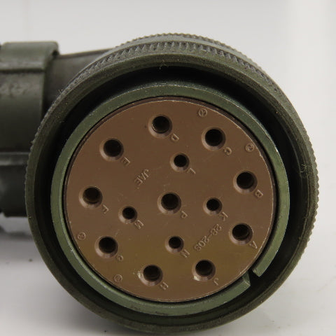 JAE 28-20S MS3108B28-20S-ZN 14 Pos Circular Connector Plug Female Solder Cup