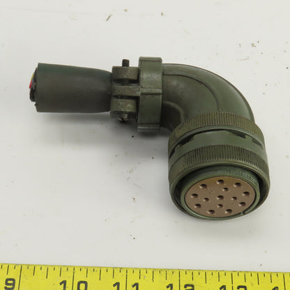 JAE 28-20S MS3108B28-20S-ZN 14 Pos Circular Connector Plug Female Solder Cup