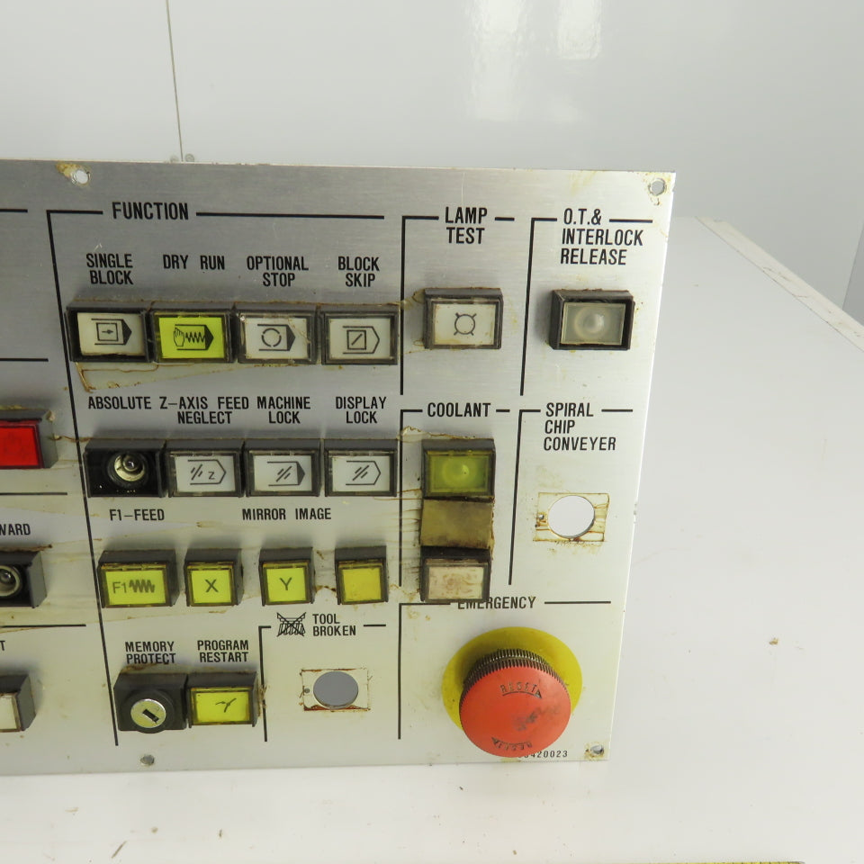 Leblond Makino F93420023 Vertical CNC Mill Operator Control Panel Parts/Repair
