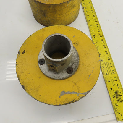 72 LB/Per 8-1/4" OD Round Steel Mounting Base W/1-15/16" Insert Lot Of 4