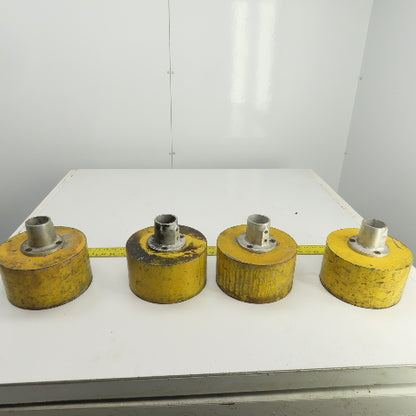 72 LB/Per 8-1/4" OD Round Steel Mounting Base W/1-15/16" Insert Lot Of 4