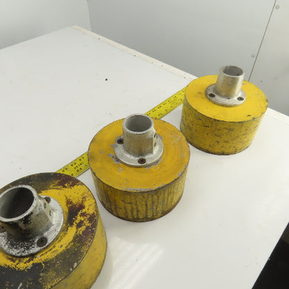 72 LB/Per 8-1/4" OD Round Steel Mounting Base W/1-15/16" Insert Lot Of 4