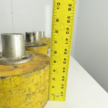 72 LB/Per 8-1/4" OD Round Steel Mounting Base W/1-15/16" Insert Lot Of 4
