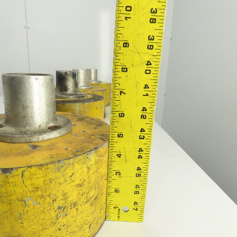72 LB/Per 8-1/4" OD Round Steel Mounting Base W/1-15/16" Insert Lot Of 4