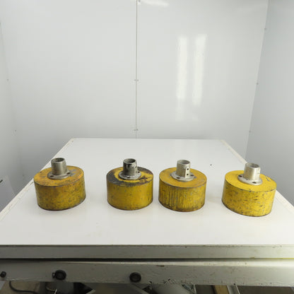 72 LB/Per 8-1/4" OD Round Steel Mounting Base W/1-15/16" Insert Lot Of 4