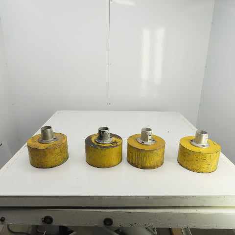 72 LB/Per 8-1/4" OD Round Steel Mounting Base W/1-15/16" Insert Lot Of 4