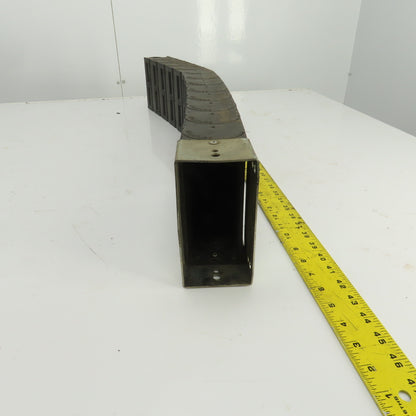 Nylatube 35-1/2" OAL Enclosed Cable Carrier Energy Chain  5-1/8" x 2-1/4" ID
