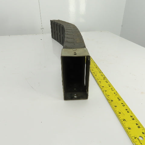 Nylatube 35-1/2" OAL Enclosed Cable Carrier Energy Chain  5-1/8" x 2-1/4" ID