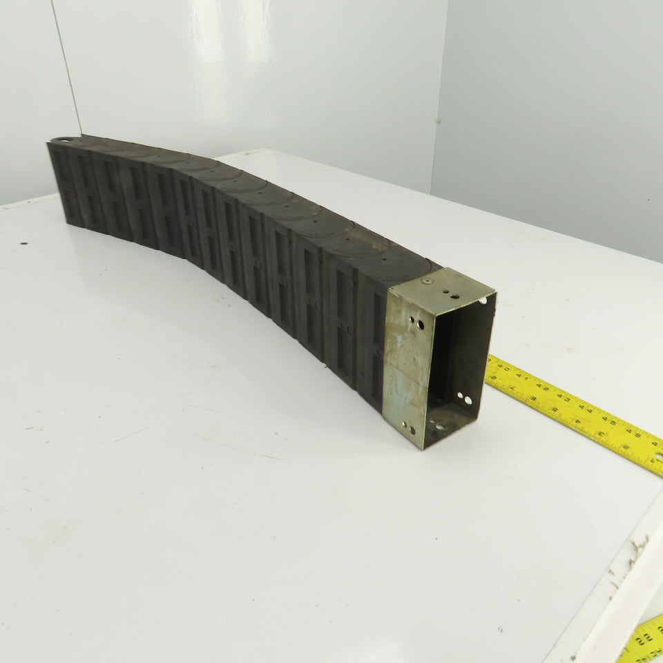 Nylatube 35-1/2" OAL Enclosed Cable Carrier Energy Chain  5-1/8" x 2-1/4" ID