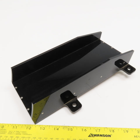 4" x 10-1/4" Long Acrylic Air Float Small Parts Discharge Loading Conveyor Ramp