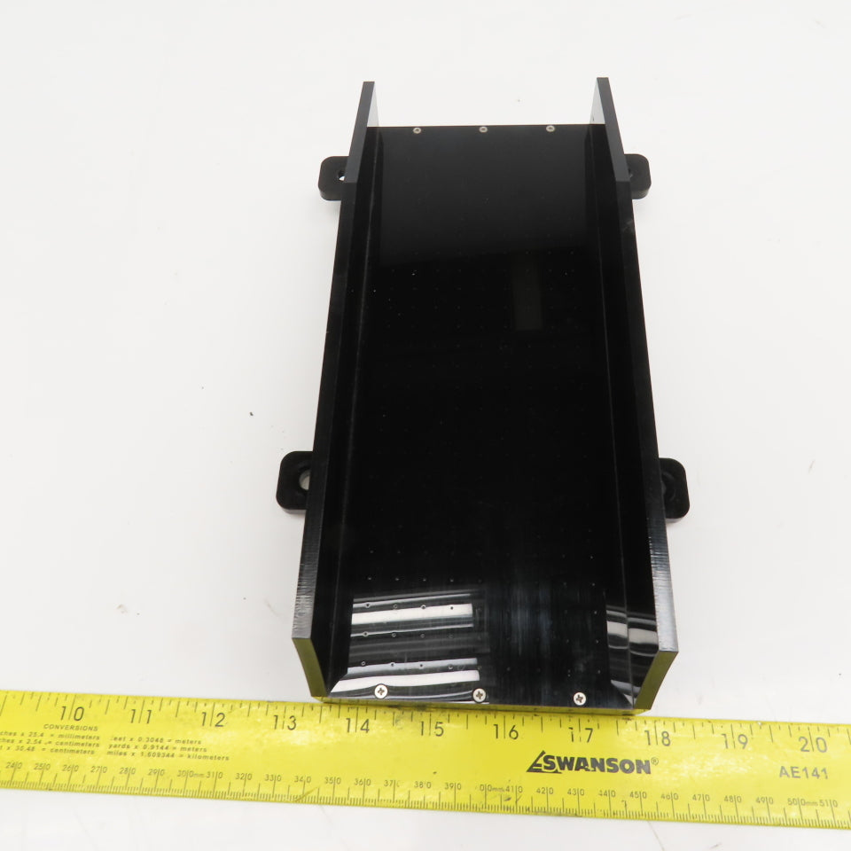 4" x 10-1/4" Long Acrylic Air Float Small Parts Discharge Loading Conveyor Ramp