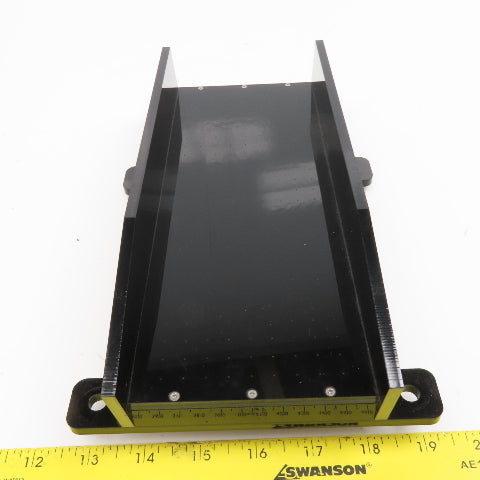 4" x 10-1/4" Long Acrylic Air Float Small Parts Discharge Loading Conveyor Ramp