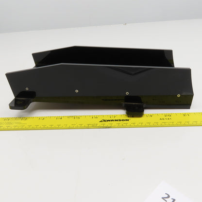 4" x 10-1/4" Long Acrylic Air Float Small Parts Discharge Loading Conveyor Ramp