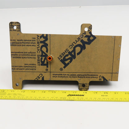 4" x 10-1/4" Long Acrylic Air Float Small Parts Discharge Loading Conveyor Ramp