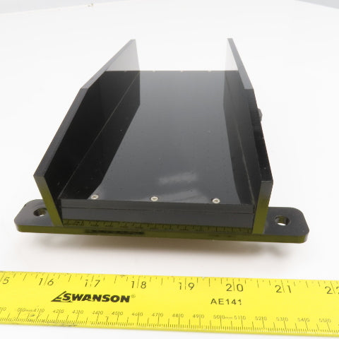 4" x 10-1/4" Long Acrylic Air Float Small Parts Discharge Loading Conveyor Ramp