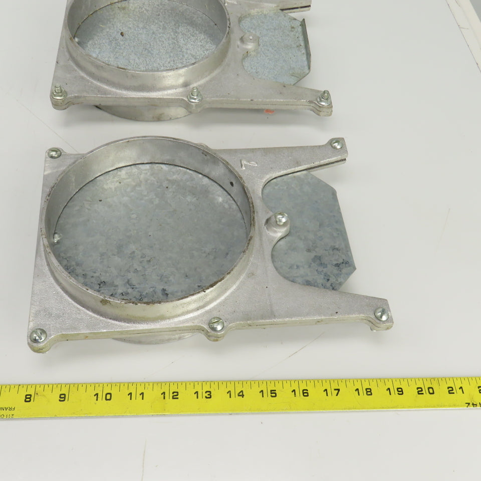 6-1/4" ID Manual Blastgate Valve 6-3/4" OD 11"OAL Lot Of 2