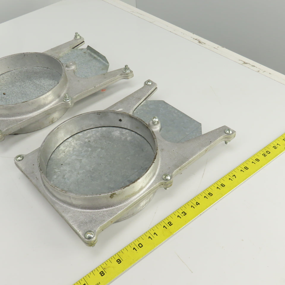 6-1/4" ID Manual Blastgate Valve 6-3/4" OD 11"OAL Lot Of 2
