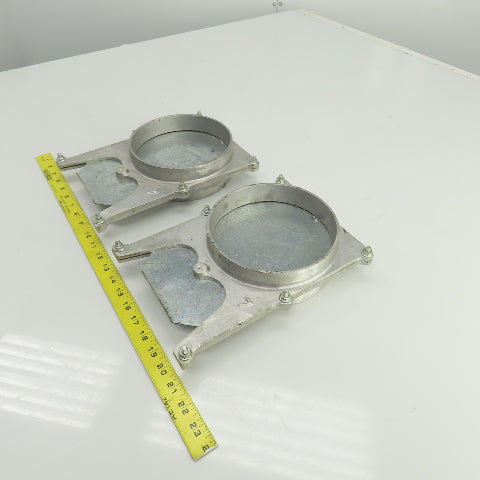 6-1/4" ID Manual Blastgate Valve 6-3/4" OD 11"OAL Lot Of 2