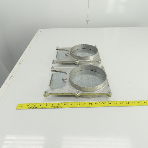 6-1/4" ID Manual Blastgate Valve 6-3/4" OD 11"OAL Lot Of 2