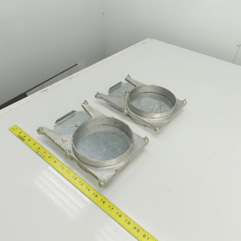 6-1/4" ID Manual Blastgate Valve 6-3/4" OD 11"OAL Lot Of 2