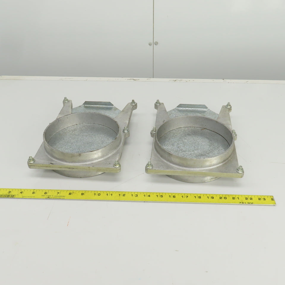 6-1/4" ID Manual Blastgate Valve 6-3/4" OD 11"OAL Lot Of 2