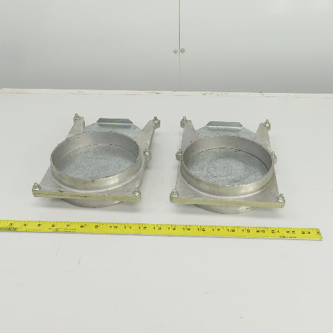 6-1/4" ID Manual Blastgate Valve 6-3/4" OD 11"OAL Lot Of 2