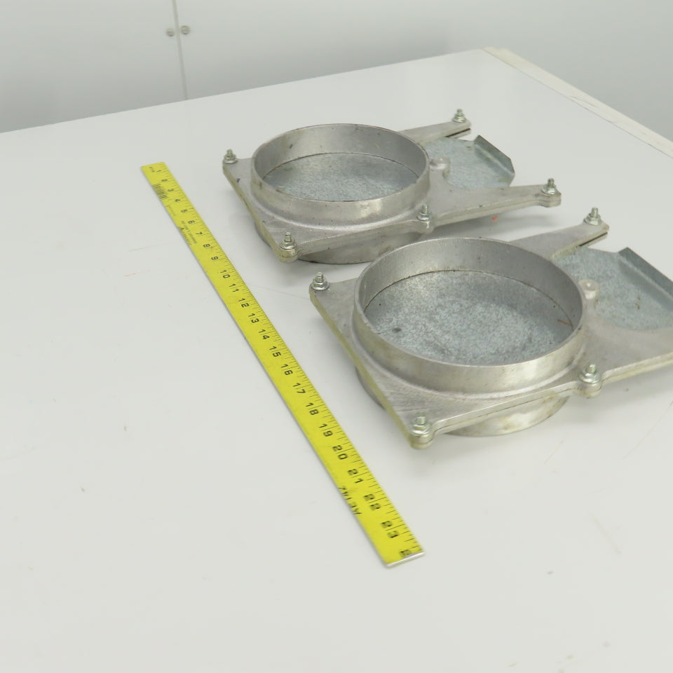 6-1/4" ID Manual Blastgate Valve 6-3/4" OD 11"OAL Lot Of 2
