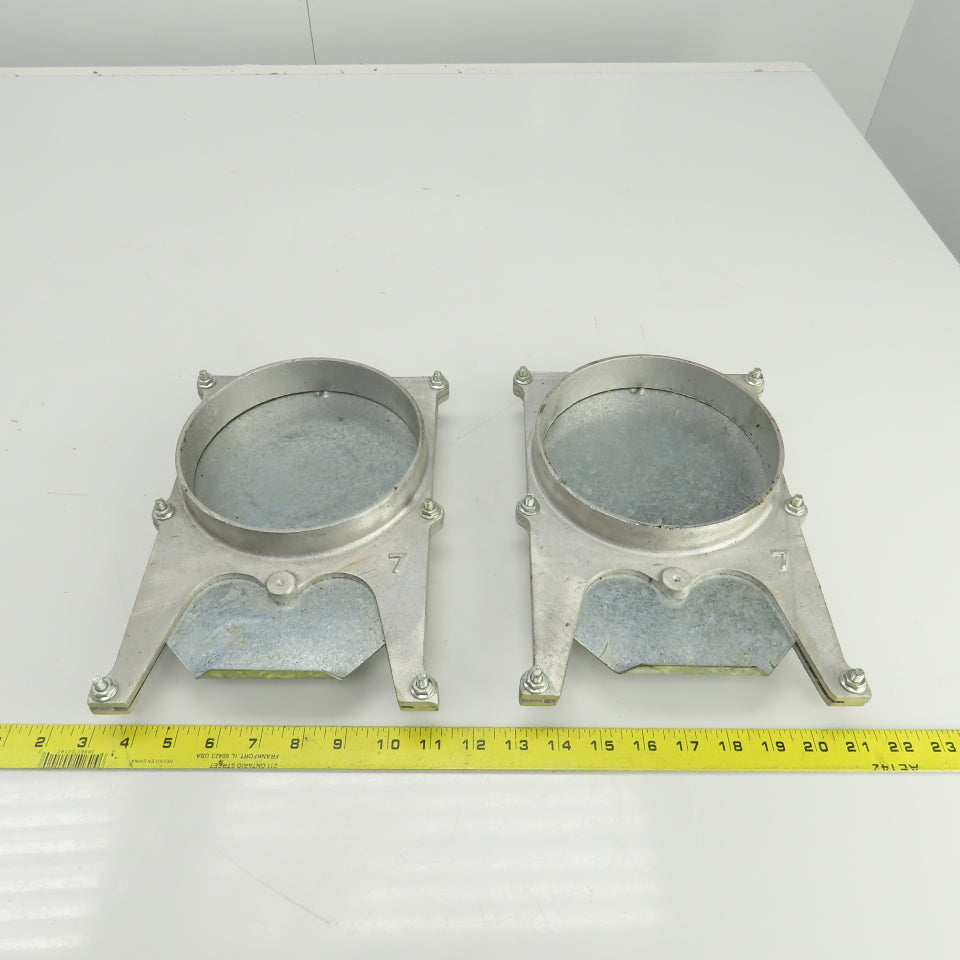 6-1/4" ID Manual Blastgate Valve 6-3/4" OD 11"OAL Lot Of 2