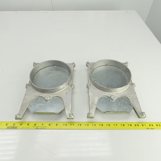6-1/4" ID Manual Blastgate Valve 6-3/4" OD 11"OAL Lot Of 2