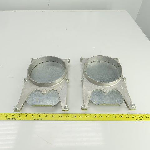6-1/4" ID Manual Blastgate Valve 6-3/4" OD 11"OAL Lot Of 2