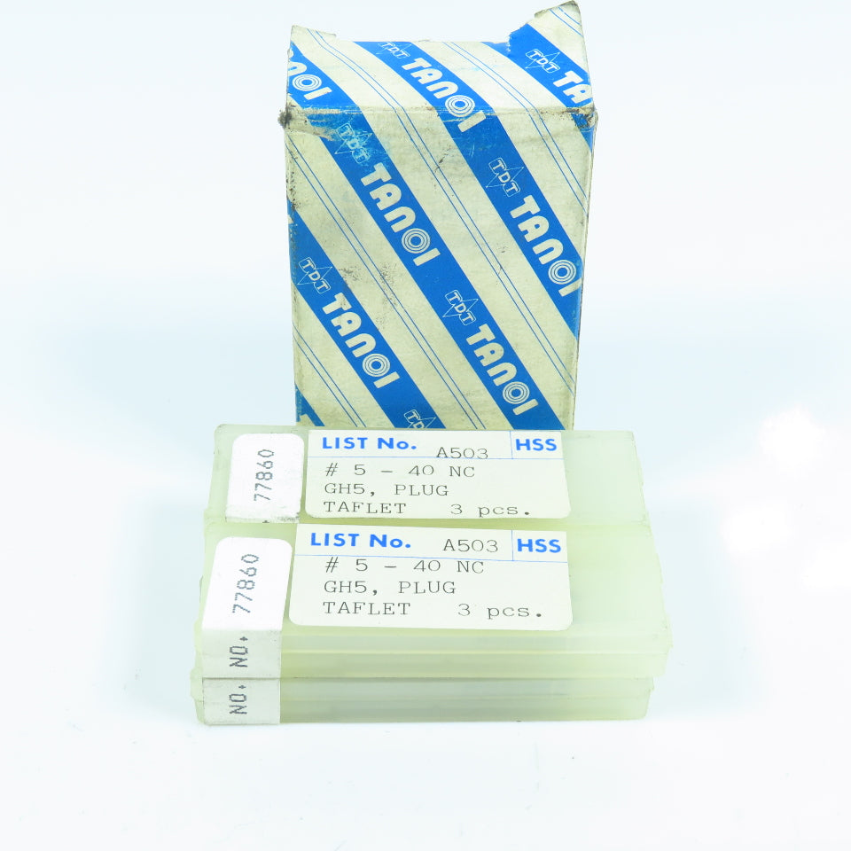 TDT Tanoi 77860 5-40 Thread Forming Roll Plug Tap GH3 Lot of 12