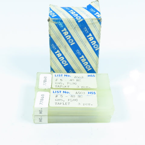 TDT Tanoi 77860 5-40 Thread Forming Roll Plug Tap GH3 Lot of 12