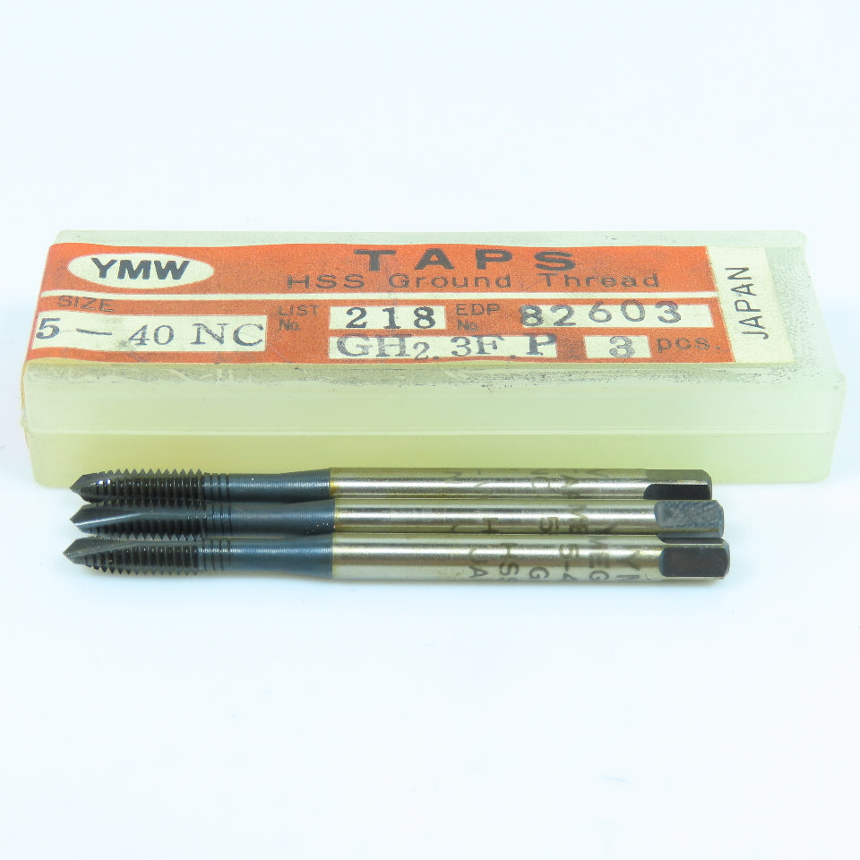 YMW 82603 5-40 Spiral Point Plug Tap 3 Flute GH2 Lot of 3